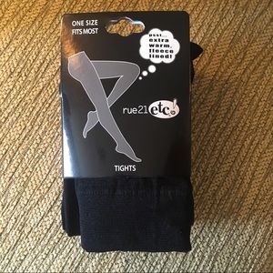 NWT Black Thick Hose fleece lined